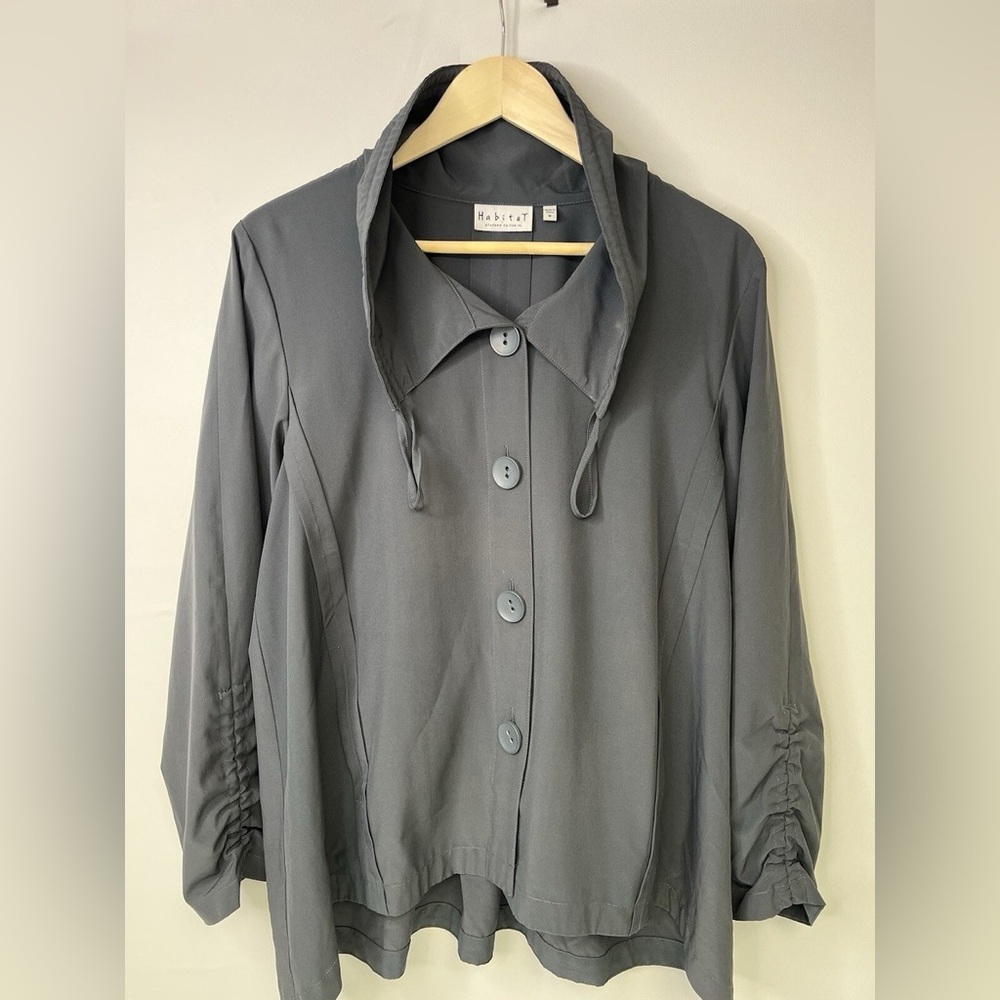 HABITAT Clothes To Live In Lagenlook Tunic Lightweight Big Buttons